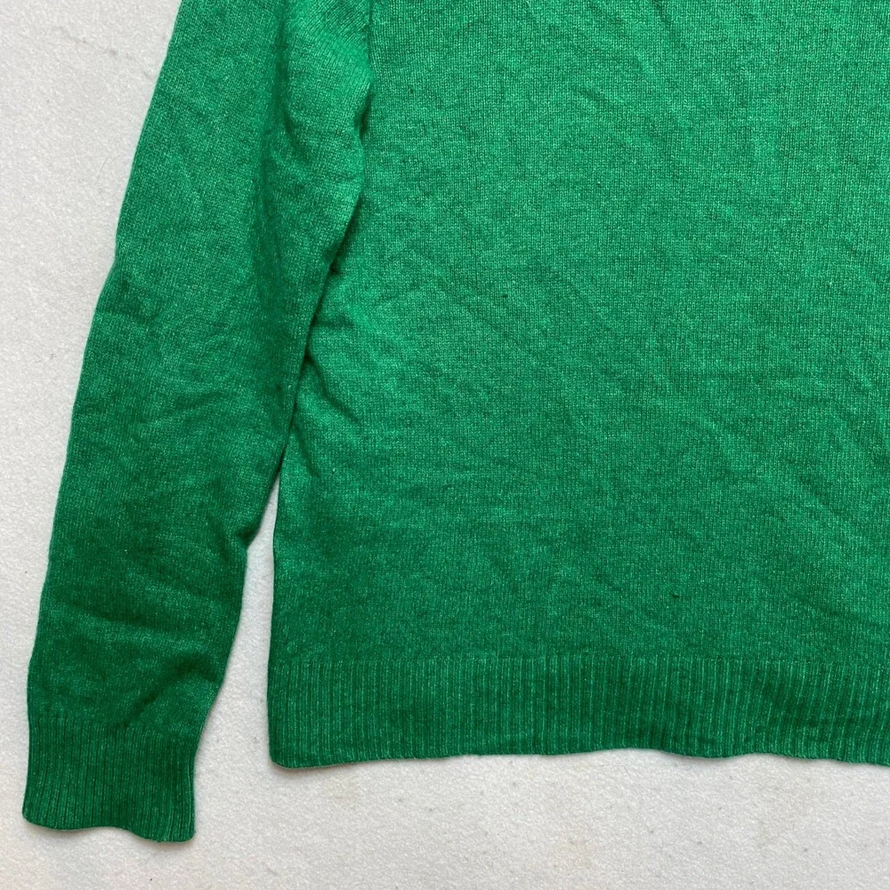 Banana Republic Sweater Mens XL Green Merino Wool Blend Crewneck Pullover